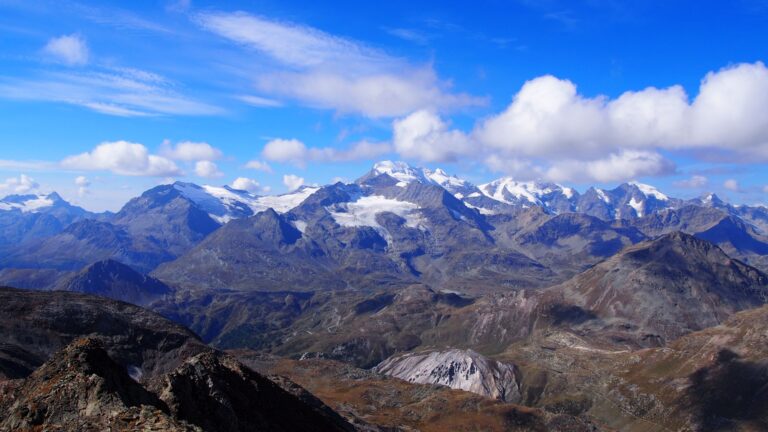 Blick auf die Bernina-Gruppe