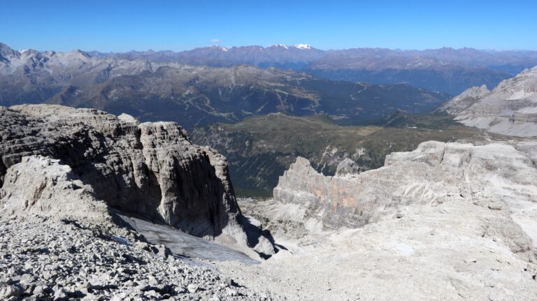 Brentagletscher mit Ortlergruppe im Hintergrund