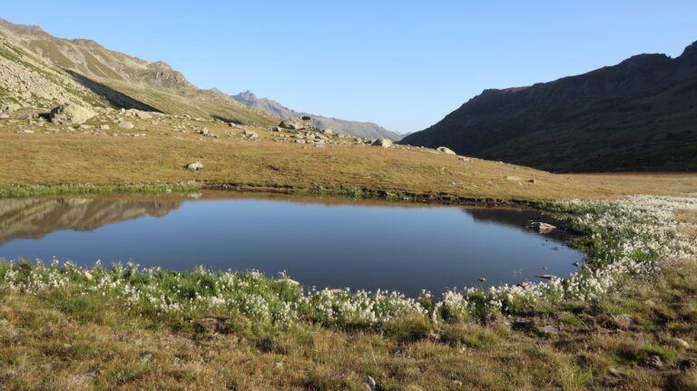 Teich am Passo di Verva