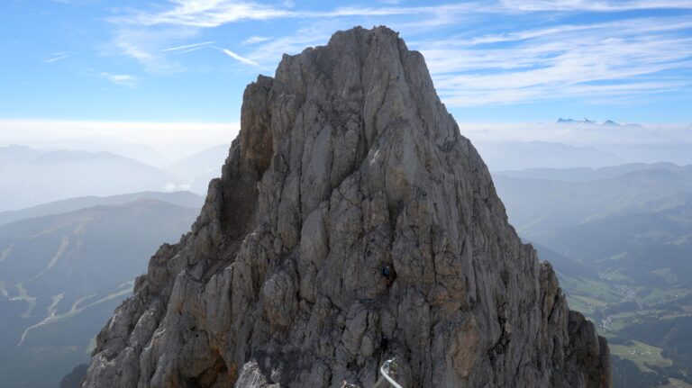 Rückblick auf den Abstieg vom Kematstein