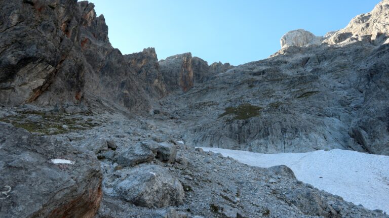 Eine alte Markierung im unteren Birgkar
